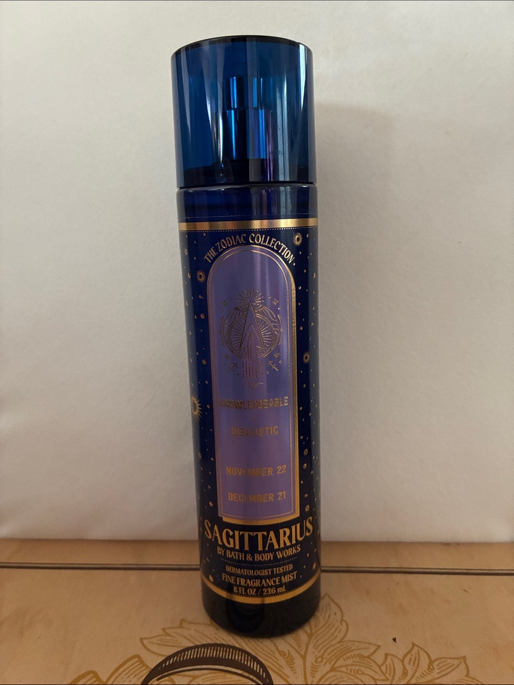 Bath & Body Works Sagittarius Fragrance Mist - Deep Blue with Gold Accents
